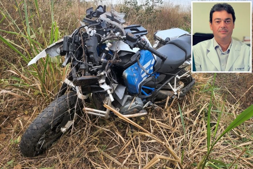 Médico Catalano sofre grave acidente de moto em Campo Verde, próximo a Cuiabá